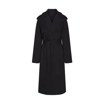 Skims Boyfriend Fleece In Onyx