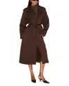 Skims Boyfriend Fleece Trench Coat In Brown