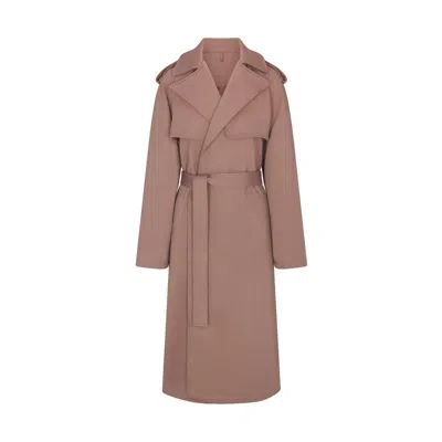 Skims Boyfriend Fleece In Umber