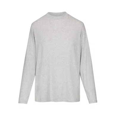 Skims Boyfriend In Light Heather Grey