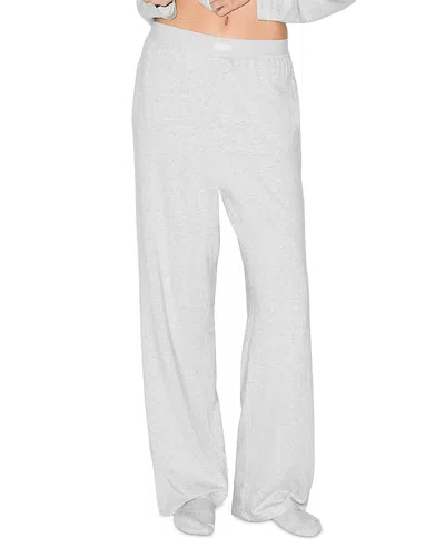 Skims Boyfriend Loose Pants In Gray