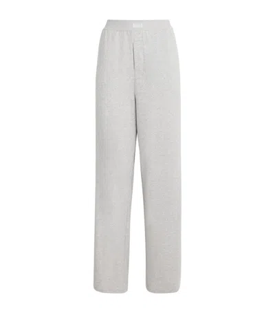 Skims Boyfriend Sweatpants In Light Heather Grey