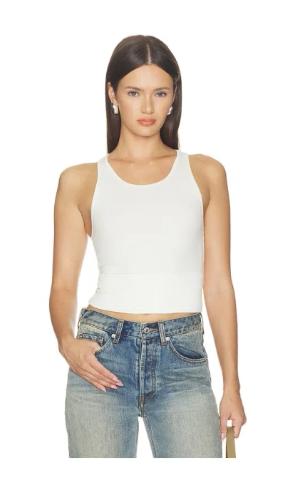 Skims Boyfriend Tank In White