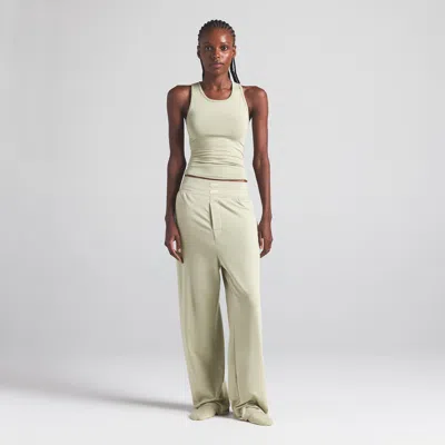 Skims Boyfriend In White