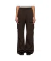 Skims Brown Boyfriend Fleece Cargo Lounge Pants In Black