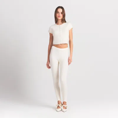 Skims Brushed Alpaca In White