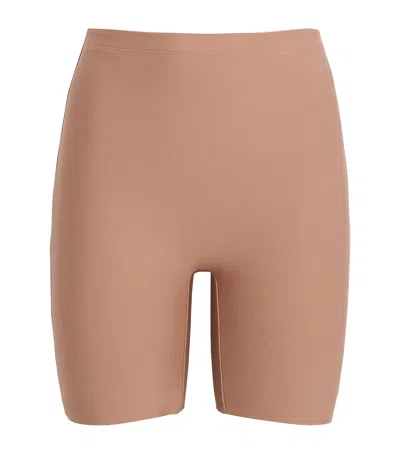 Skims Butt Enhancing Padded Shorts In Brown