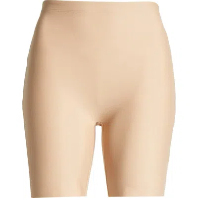 Skims Butt Pad Midthigh Shorts In Clay