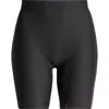 Skims Butt Pad Midthigh Shorts In Onyx