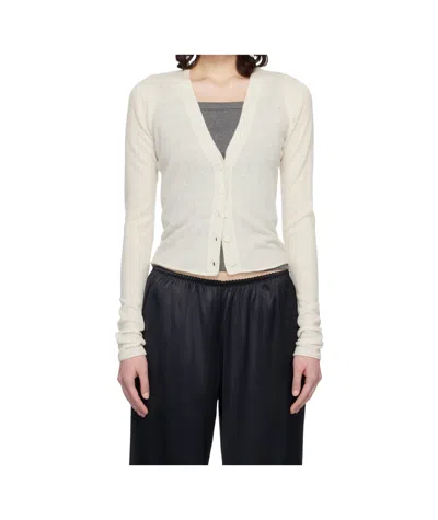 Skims Button-down Knitwear In White