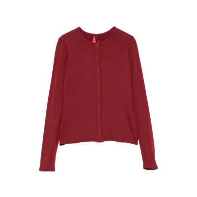 Skims Button-up Long-sleeve Pajamas In Red