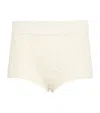 Skims Cable-knit Shorts In Neutral