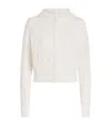 Skims Cable-knit Snow Bunny Zip-up Hoodie In Neutral