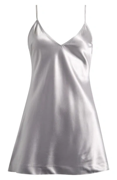Skims Cami Satin Minidress In White