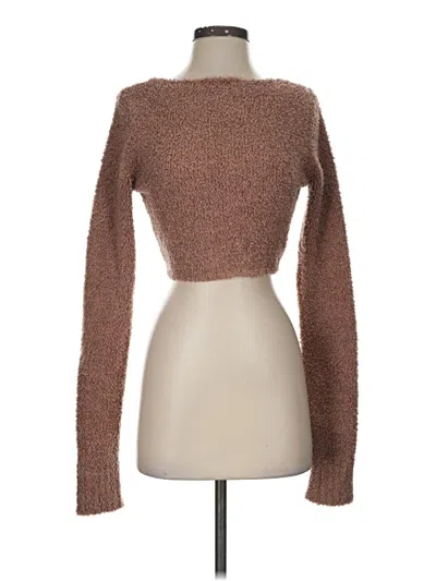 Pre-owned Skims Cardigan Sweater In Brown