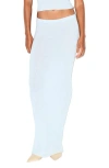 Skims Cashmere Maxi Skirt In White