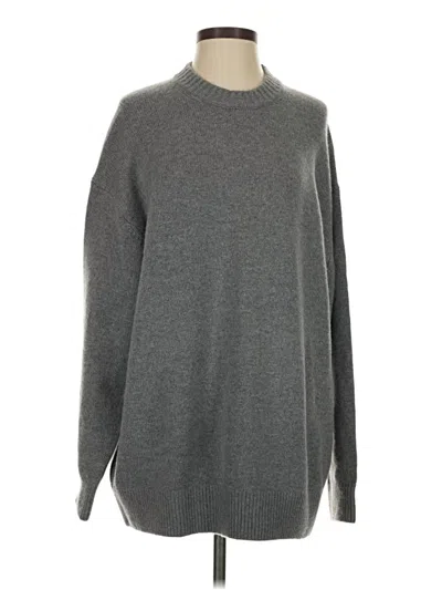 Pre-owned Skims Cashmere Pullover Sweater In Gray