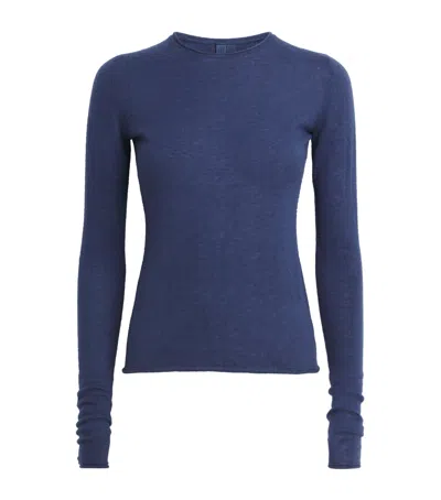 Skims Cashmere Sweater In Blue
