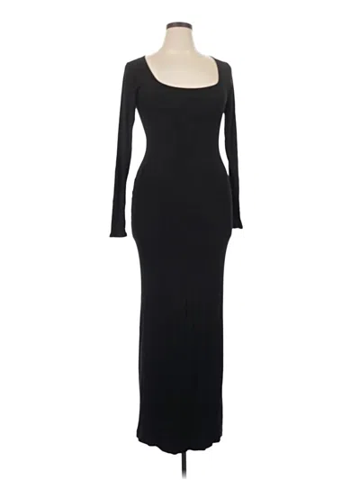 Pre-owned Skims Casual Dress In Black