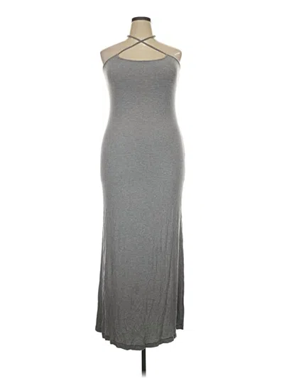 Pre-owned Skims Casual Dress In Gray
