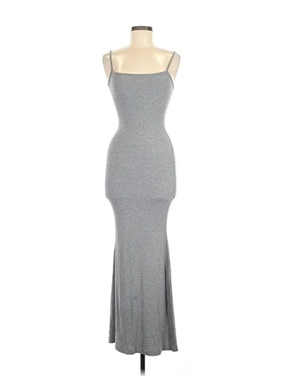 Pre-owned Skims Casual Dress In Gray