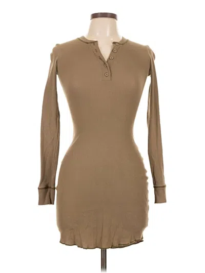 Pre-owned Skims Casual Dress In Tan