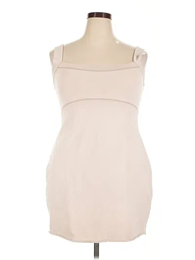Pre-owned Skims Casual Dress In Tan