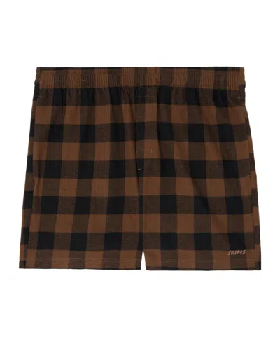 Skims Check Pattern Pajama Pants In Jasper Buffalo Check