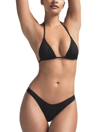 Skims Cheeky Tanga Bikini Bottoms In Gold