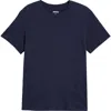 Skims Classic Cotton Crewneck T-shirt In Navy