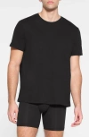 Skims Black  Cotton Classic T-shirt In Onyx