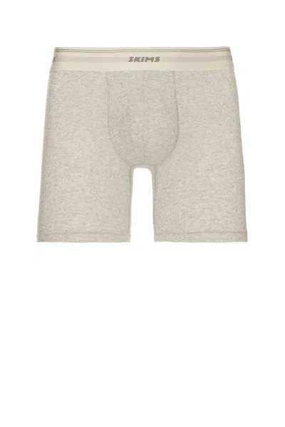 Skims Classic Cotton Rib 5 Boxer Brief In Neutral