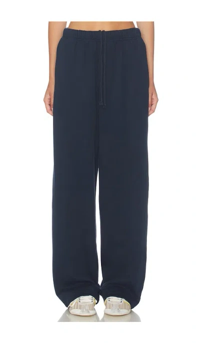Skims Classic Straight Leg Pant In Blue