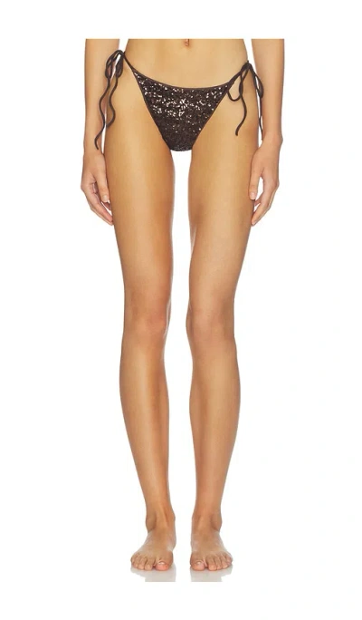 Skims Classic Swim Bikini Bottom In Brown