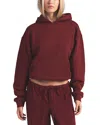 Skims Cloud Fleece Hoodie In Burgundy