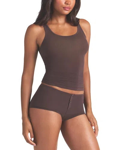 Skims Cloud Sleep Tank In Brown