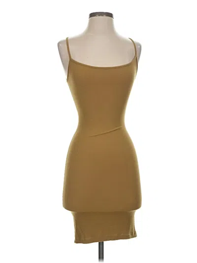 Pre-owned Skims Cocktail Dress In Tan