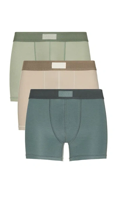 Skims Cotton 3 Boxer Brief 3-pack In Multi