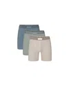 Skims 3-pack 5-inch Stretch Modal Boxer Briefs In Stone Multi