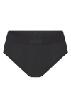 Skims Cotton & Modal Blend Briefs In Onyx