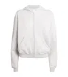 Skims Cotton-blend Fleece Classic Hoodie In Grey