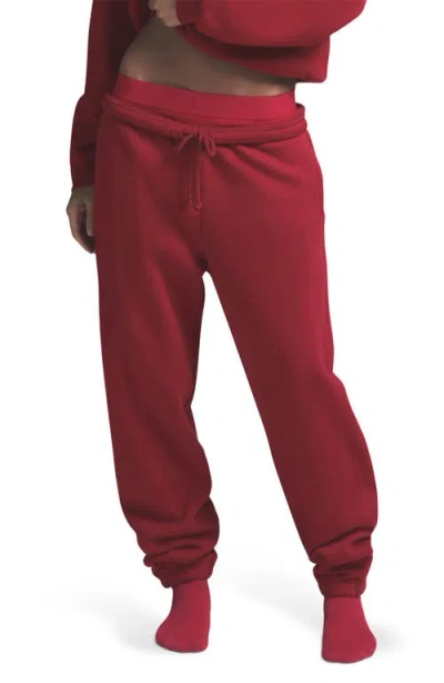 Skims Cotton Blend Fleece Classic Joggers In Brick