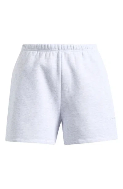 Skims Cotton Blend Fleece Classic Shorts In Blue