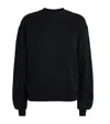 Skims Cotton-blend Fleece Classic Sweatshirt In Black