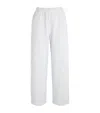 Skims Gray Cotton Fleece Classic Straight Leg Sweatpants In Grey