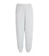 Skims Cotton-blend Fleece Sweatpants In Grey