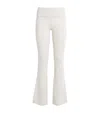 Skims Stretch Cotton Jersey Foldover Pants In Green