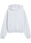 Skims Cotton-blend Hooded Sweatshirt In Gray