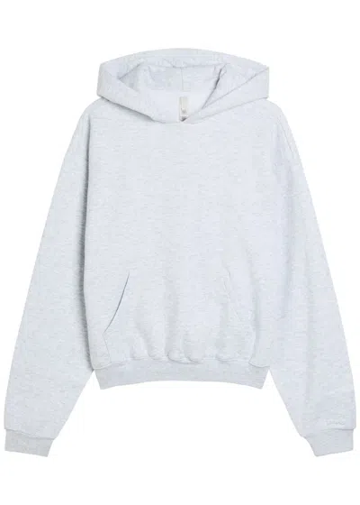 Skims Cotton-blend Hooded Sweatshirt In Gray