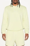 Skims Cotton Blend Pullover Hoodie In Yellow